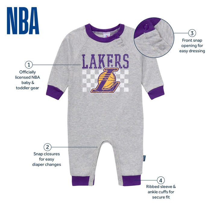 Baby Neutral Los Angeles Lakers Romper Rompers Gerber®