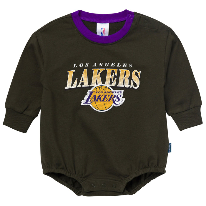 Baby Neutral Los Angeles Lakers Sweatshirt Bubble Romper NBA NBA®