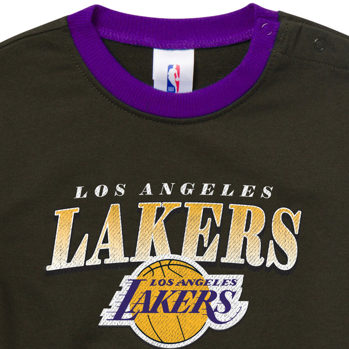 Baby Neutral Los Angeles Lakers Sweatshirt Bubble Romper NBA NBA®