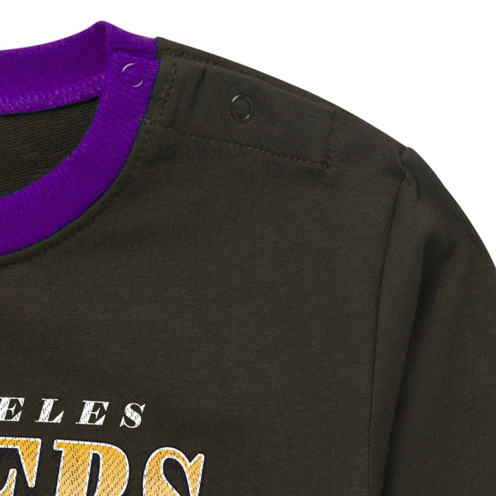 Baby Neutral Los Angeles Lakers Sweatshirt Bubble Romper NBA NBA®