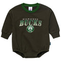 Baby Neutral Milwaukee Bucks Sweatshirt Bubble Romper Rompers Gerber®