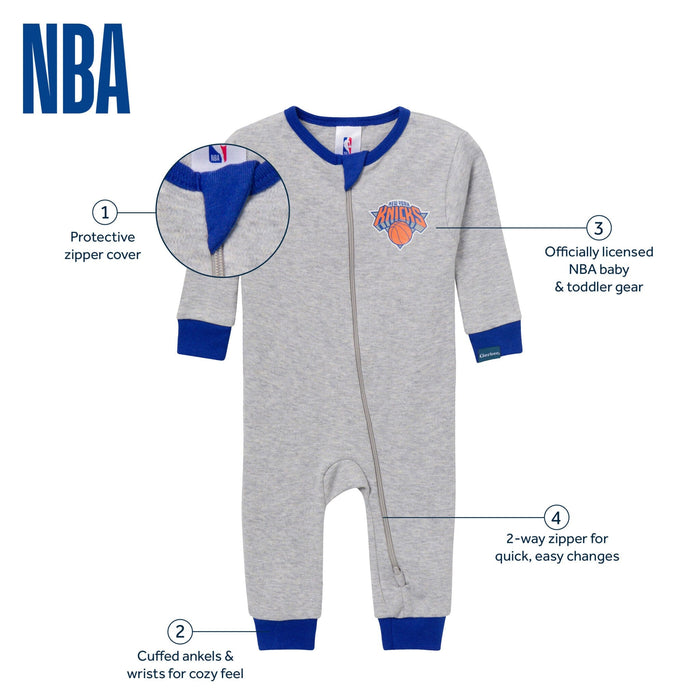 Baby Neutral New York Knicks Footless Pajamas Sleepwear Gerber®