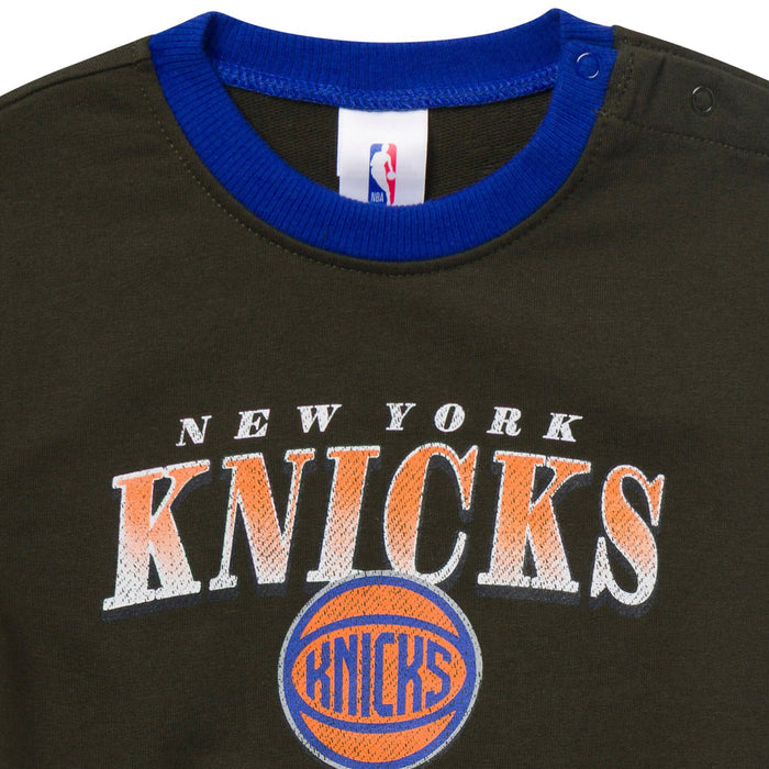 Baby Neutral New York Knicks Sweatshirt Bubble Romper Rompers Gerber®