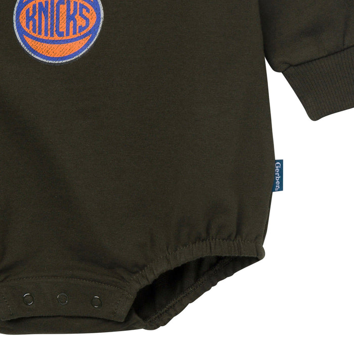 Baby Neutral New York Knicks Sweatshirt Bubble Romper Rompers Gerber®