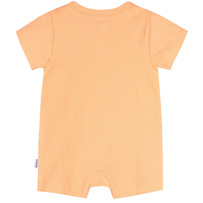 Baby Neutral Peach Short Sleeve Romper rompers Gerber®