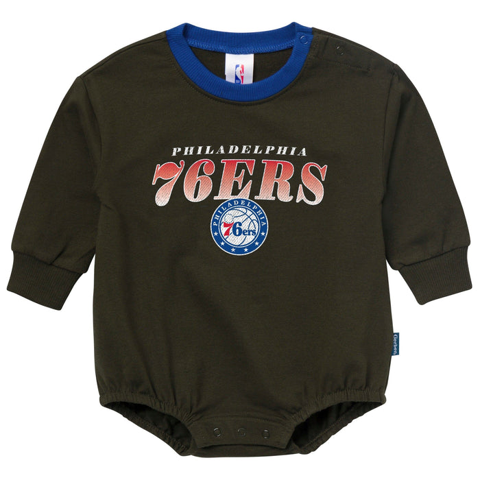 Baby Neutral Philadelphia Sixers Sweatshirt Bubble Romper Rompers Gerber®