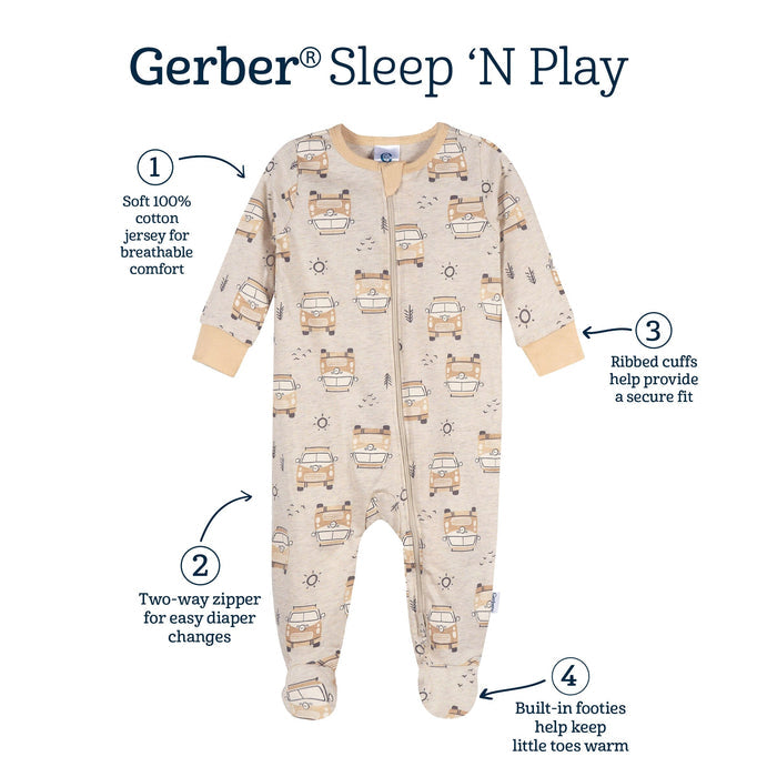 Baby Neutral Road Trip Adventure Sleep 'N Play sleepwear Gerber®