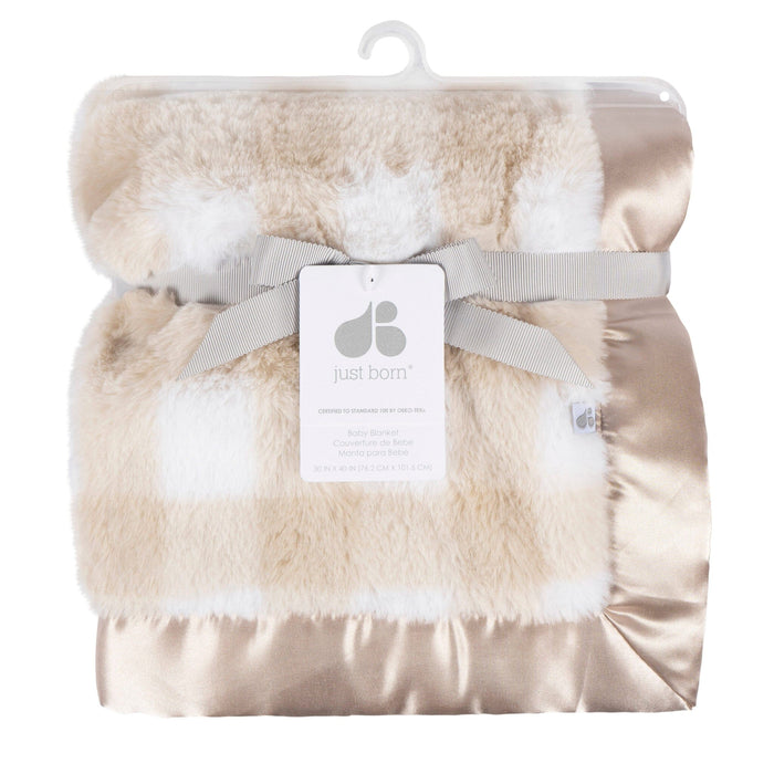 Baby Neutral Tan Plush Blanket Blankets Gerber®