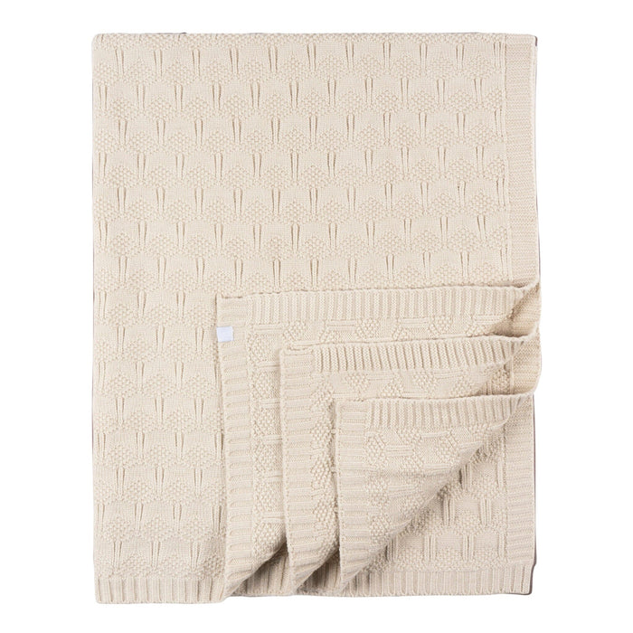 Baby Neutral Tan Sweater Knit Blanket Blankets Gerber®