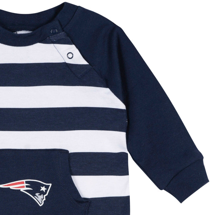 Baby New England Patriots Football Romper with Pocket NFL NFL