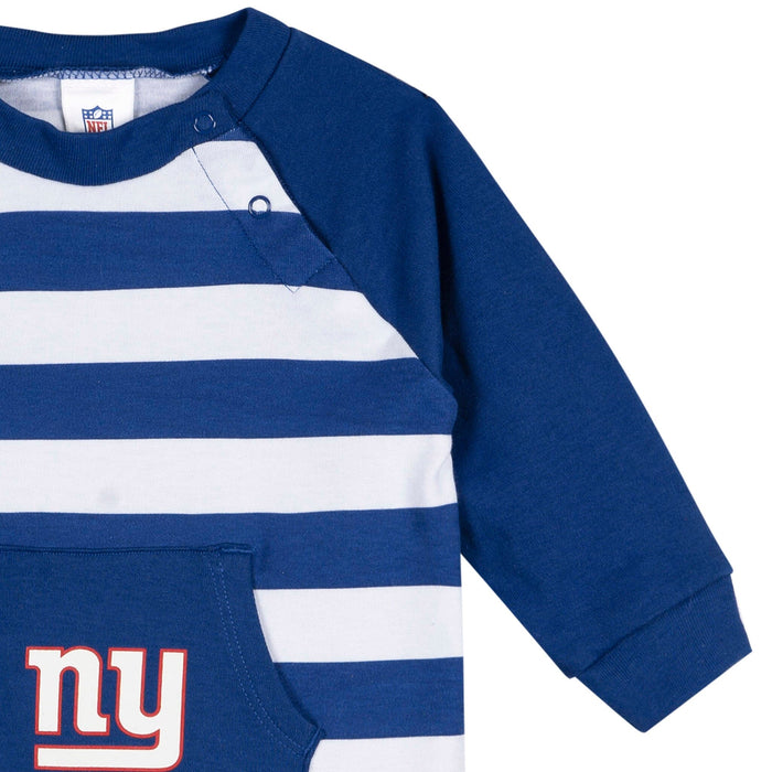 Baby New York Giants Football Romper with Pocket NFL NFL