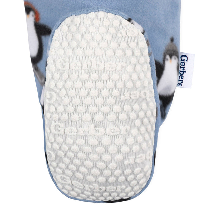 Baby & Toddler Boys Blue Penguins Footed Fleece Pajamas Sleepwear Gerber®