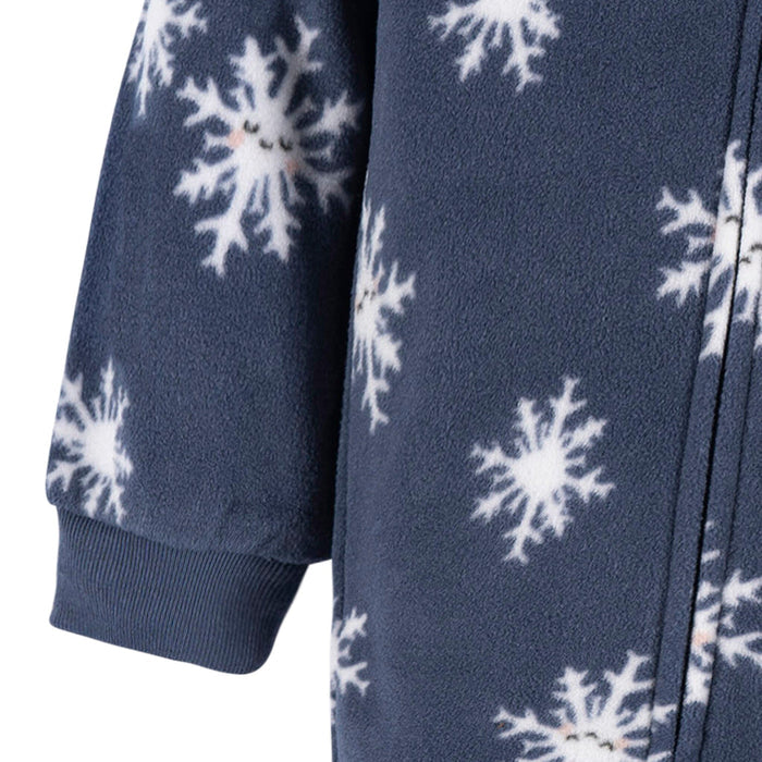 Baby & Toddler Boys Blue Snowflakes Footed Fleece Pajamas Sleepwear Gerber®