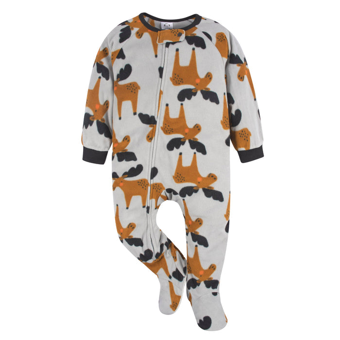 Baby & Toddler Boys Moose Blanket Sleepers