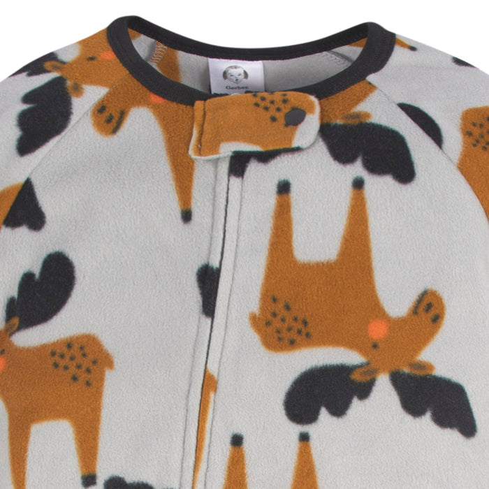 Baby & Toddler Boys Moose Blanket Sleepers