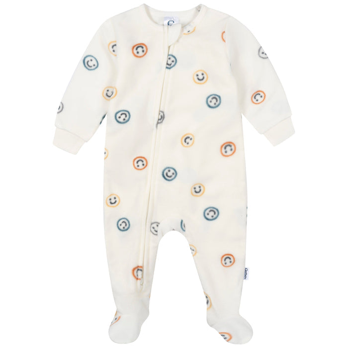 Baby & Toddler Boys Smileys Footed Fleece Pajamas sleepwear Gerber®