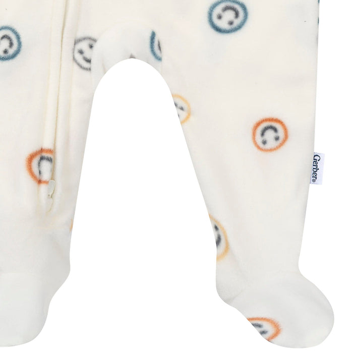 Baby & Toddler Boys Smileys Footed Fleece Pajamas sleepwear Gerber®