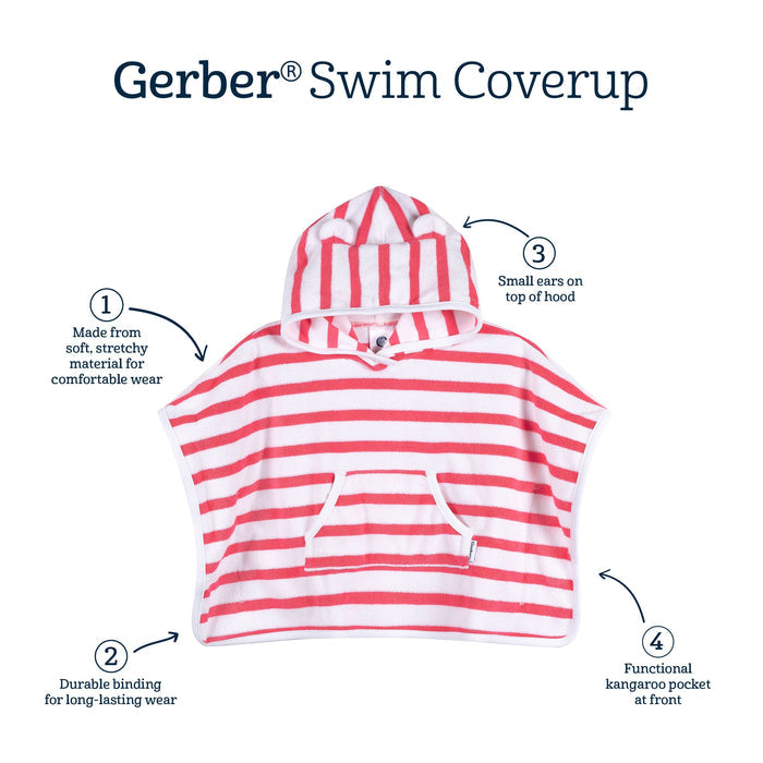 Baby Girls Pink Swim Coverup swimwear Gerber®