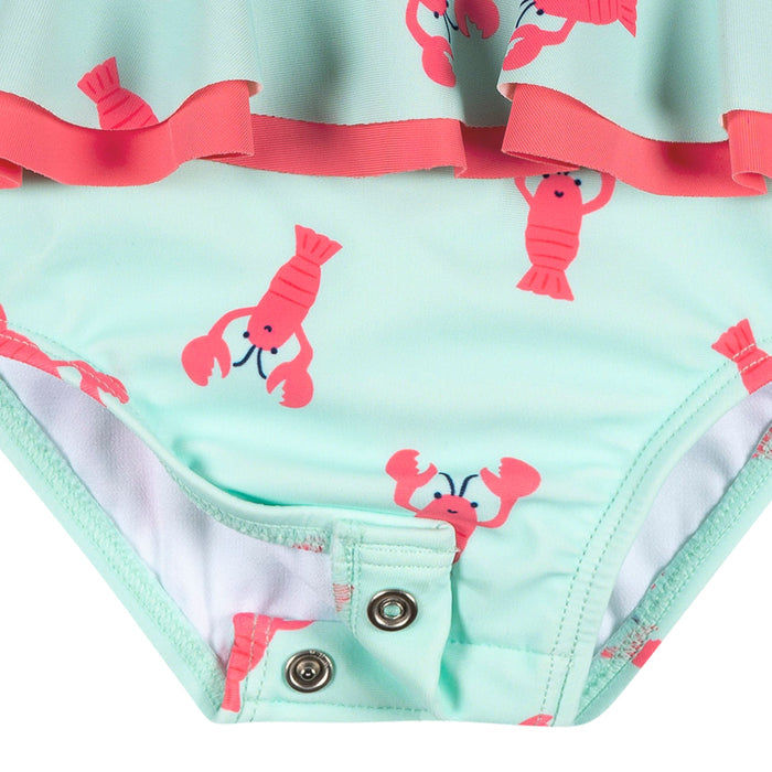 Baby & Toddler Girls UPF 50+ Lobsters One-Piece Swimsuit swimwear Gerber®