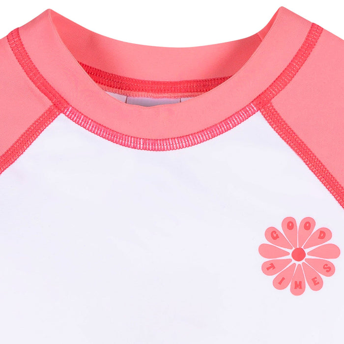 Baby & Toddler Girls Pink Rashguard Top Swimwear Gerber®