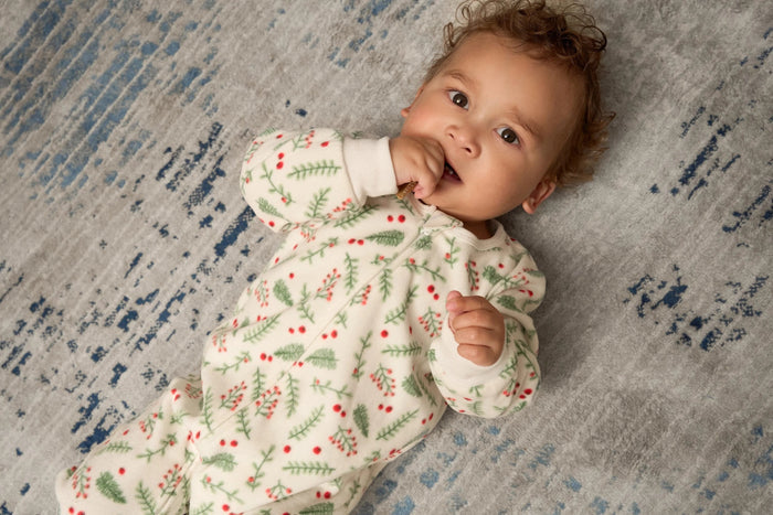Baby & Toddler Neutral Mistletoe Footed Fleece Pajamas sleepwear Gerber®