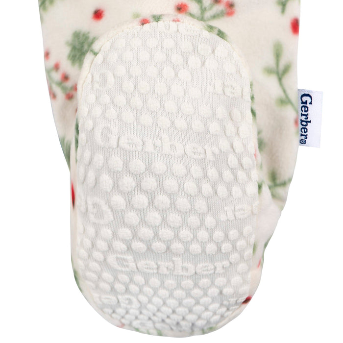 Baby & Toddler Neutral Mistletoe Footed Fleece Pajamas Sleepwear Gerber®