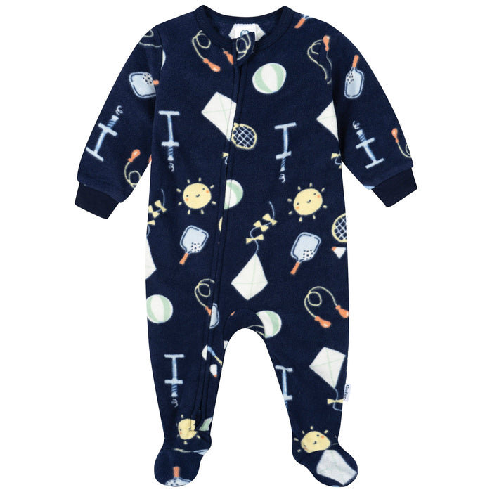 Baby & Toddler Neutral Playtime Footed Fleece Pajamas sleepwear Gerber®