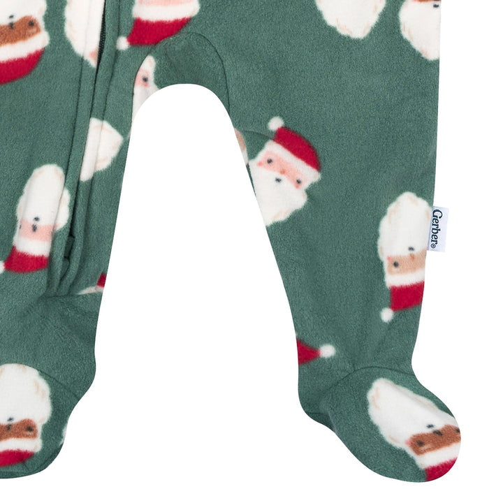 Baby & Toddler Neutral Santas Footed Fleece Pajamas sleepwear Gerber®