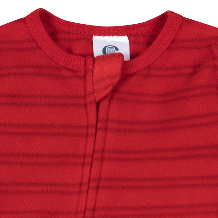 Baby & Toddler Neutral Stripe Footed Fleece Pajamas sleepwear Gerber®