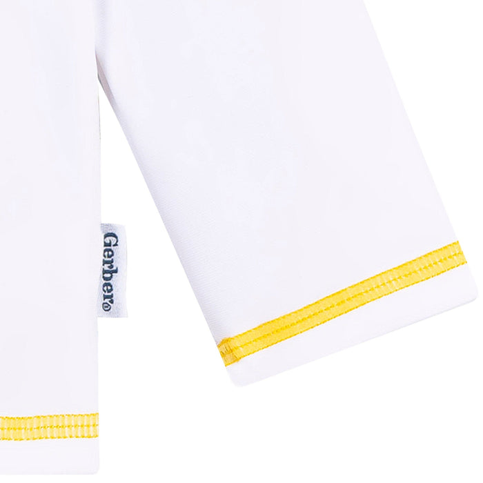 Baby & Toddler Neutral White Rashguard Top Swimwear Gerber®