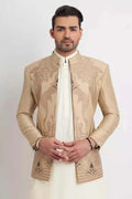 Baige Gold Embroidered Prince Coat AI-JKT-00008