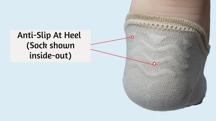 Bamboo Loafer Socks/No-Show Socks with Non-Slip Inner Heel - Kawata House of Socks