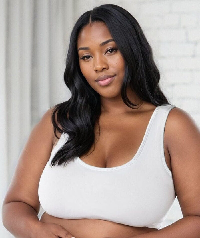 Bestform Tank Style Sports Bra 3 Pack - White/Heather Grey/Black Bras