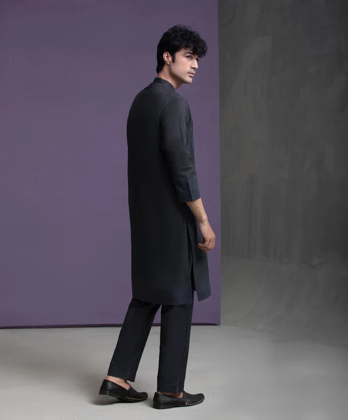 Black Cotton Jacquard 2.0