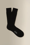 Black Mid Calf Cotton Socks