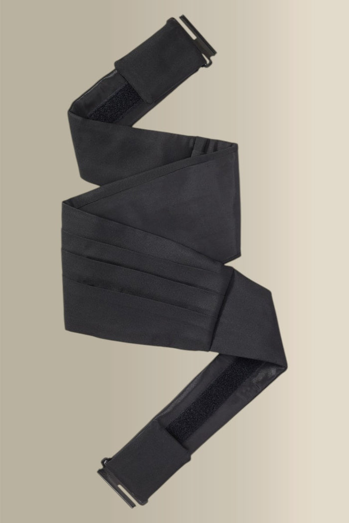 Black Silk Barathea Cummerbund