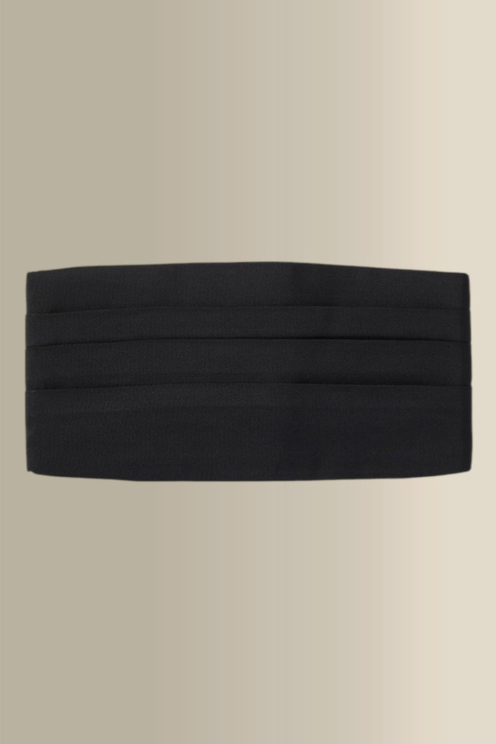 Black Silk Barathea Cummerbund
