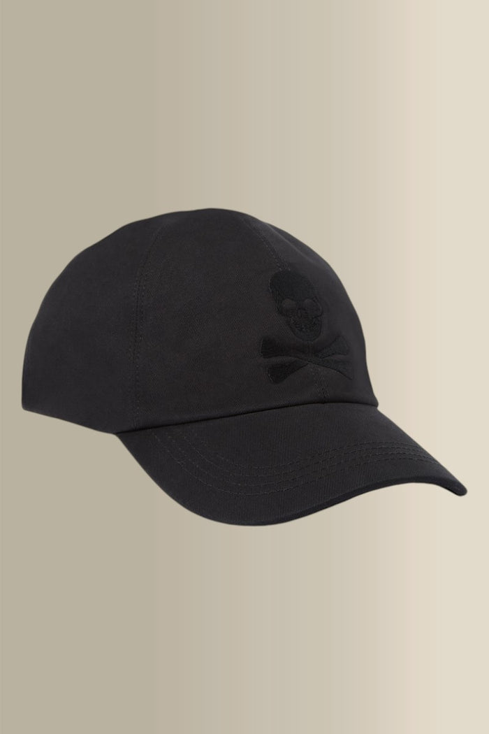Black Skull & Crossbones Cotton Baseball Cap