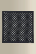 Black Skull & Crossbones Silk Pocket Square