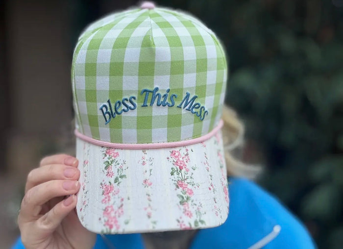Bless This Mess Embroidered Cap