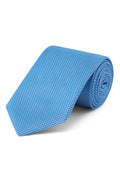 Blue Micro Pattern Woven Silk Tie