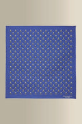Blue Skull & Crossbones Silk Pocket Square