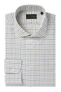 Blue Tattersall Check Soft Collar Standard Fit Shirt