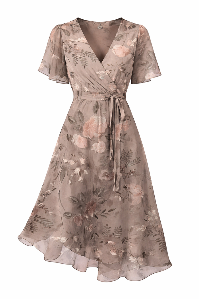 Boho Midi Dress Vibrant Lightweight Soft Fabric Casual Summer Dresses
