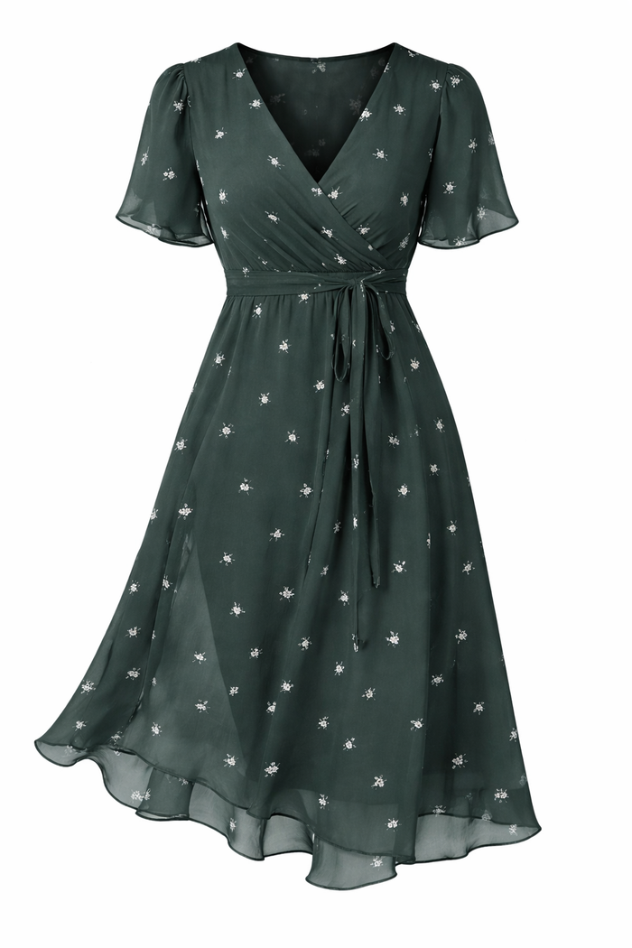 Boho Midi Dress Vibrant Lightweight Soft Fabric Casual Summer Dresses