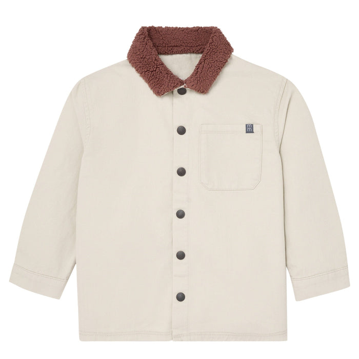 Baby Boys Oyster Herringbone Shacket Outerwear Gerber®