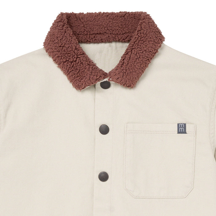 Baby Boys Oyster Herringbone Shacket Outerwear Gerber®