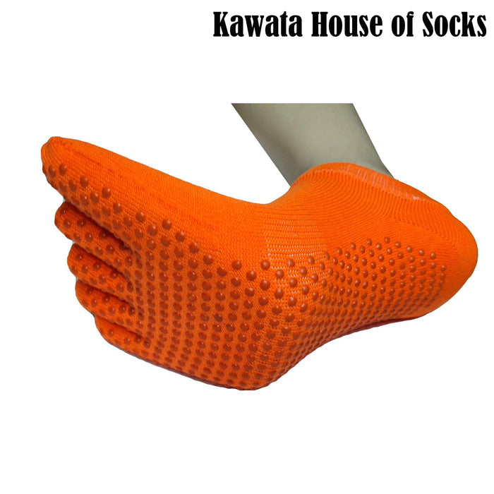 Bright Colours Anti Slip Ankle Toe Socks - Kawata House of Socks