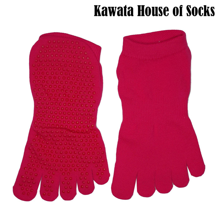 Bright Colours Anti Slip Ankle Toe Socks - Kawata House of Socks