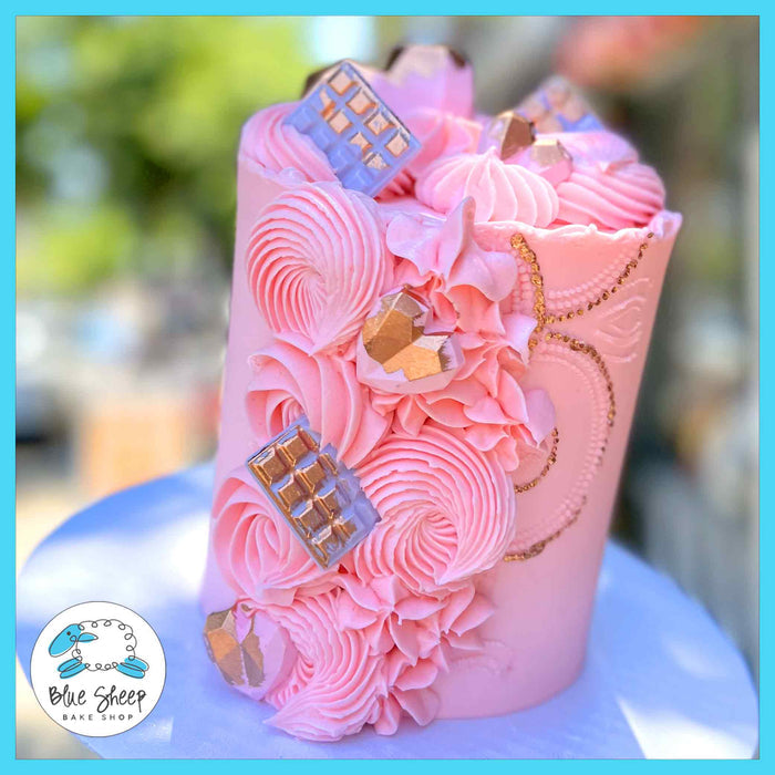 bubble gum couture signature cake - gluten free